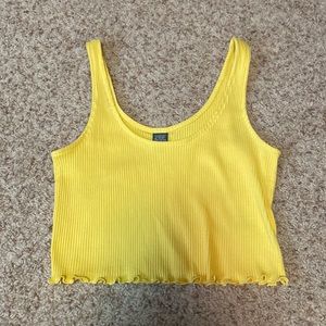 Yellow Wild Fable Crop Tank
